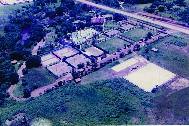Vista aérea do clube — 1990